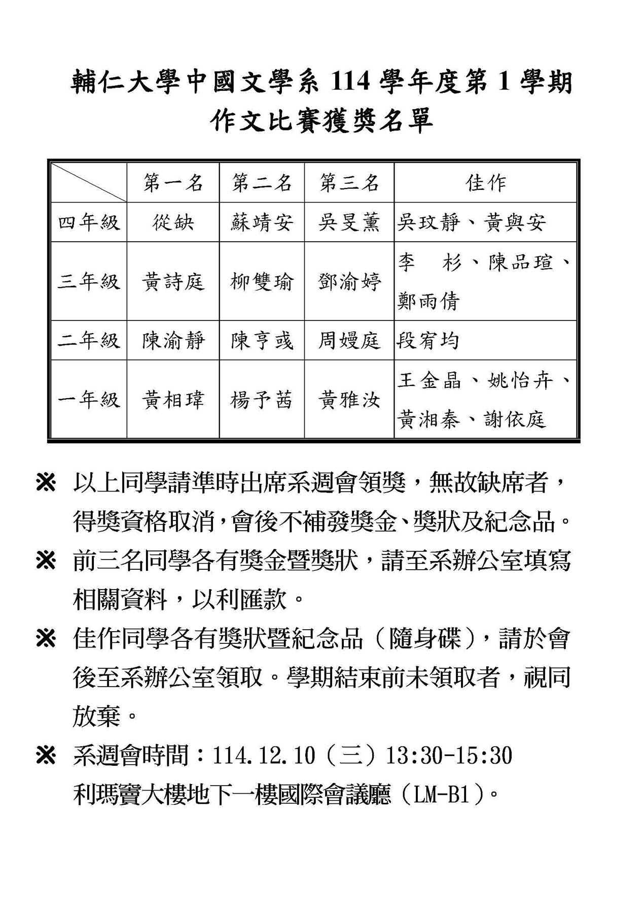 1141得獎名單